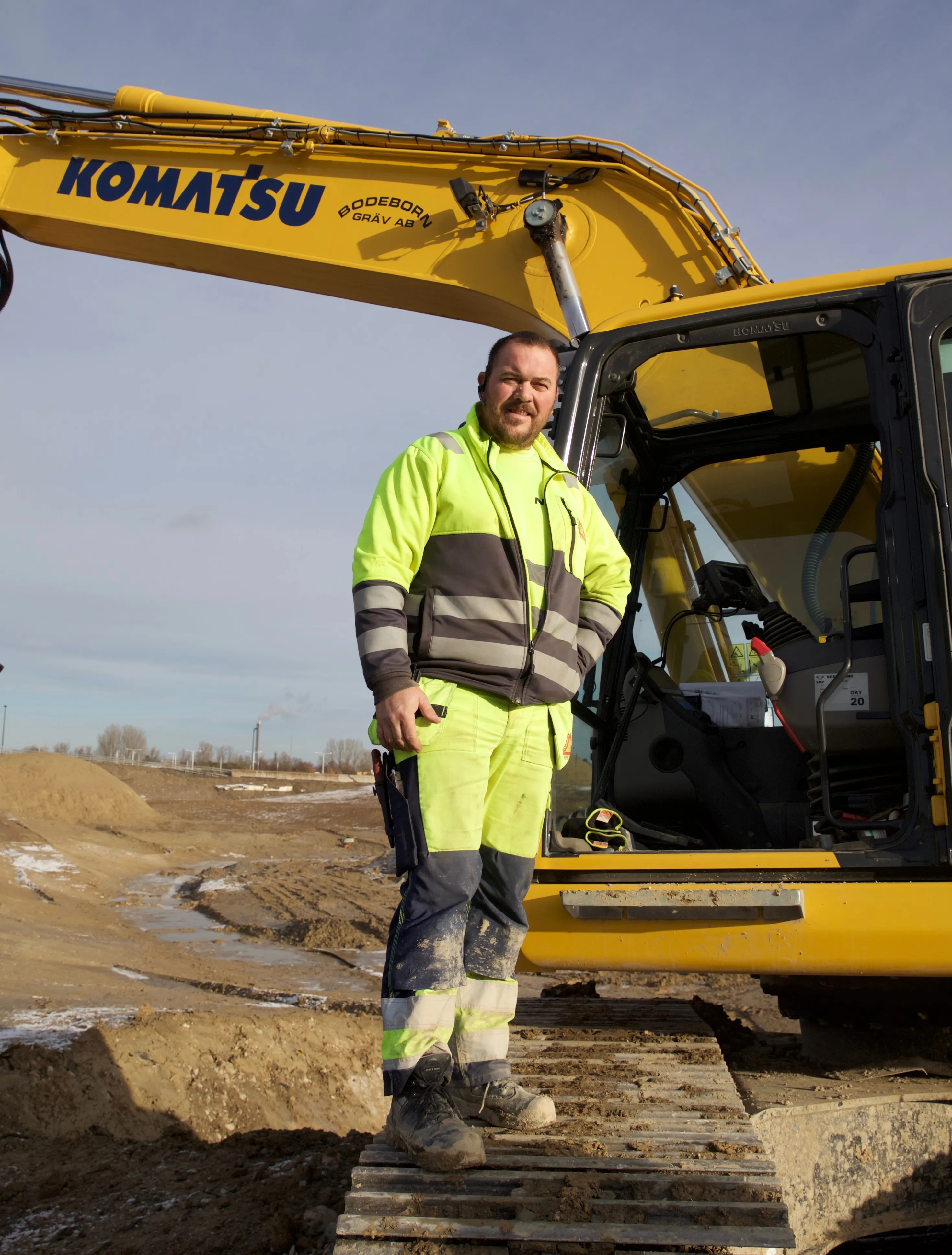Arne Oddshammar kör Komatsu sedan över 20 år