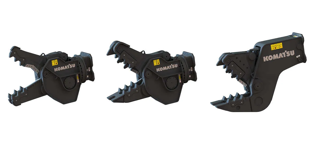 Komatsu Europe expanderar sitt sortiment av rivningsutrustning