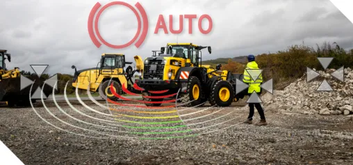 Komatsu WA380-8, nu med automatiskt bromssystem