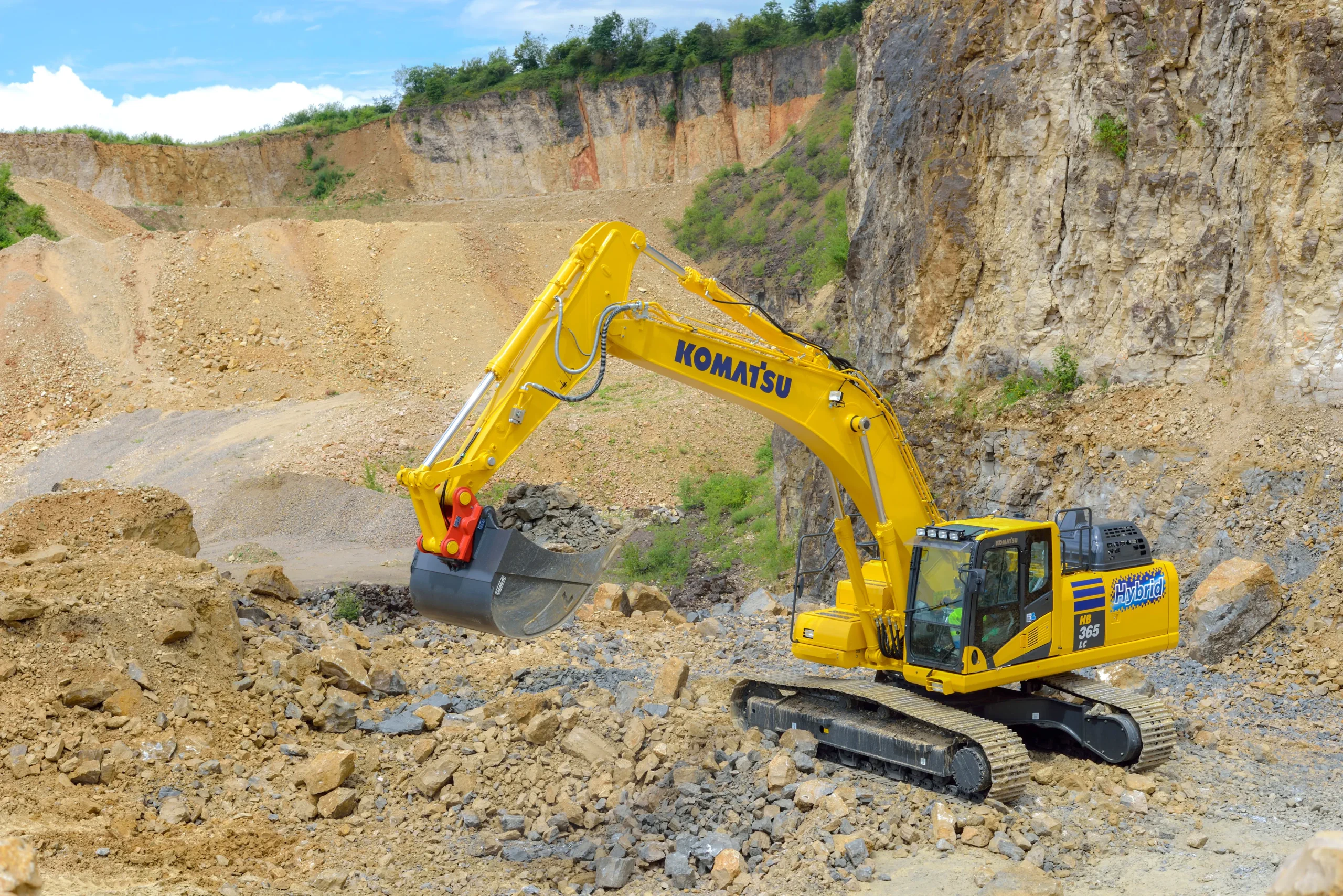 Het höst väntar. Komatsu och Bomag på Entreprenad Live