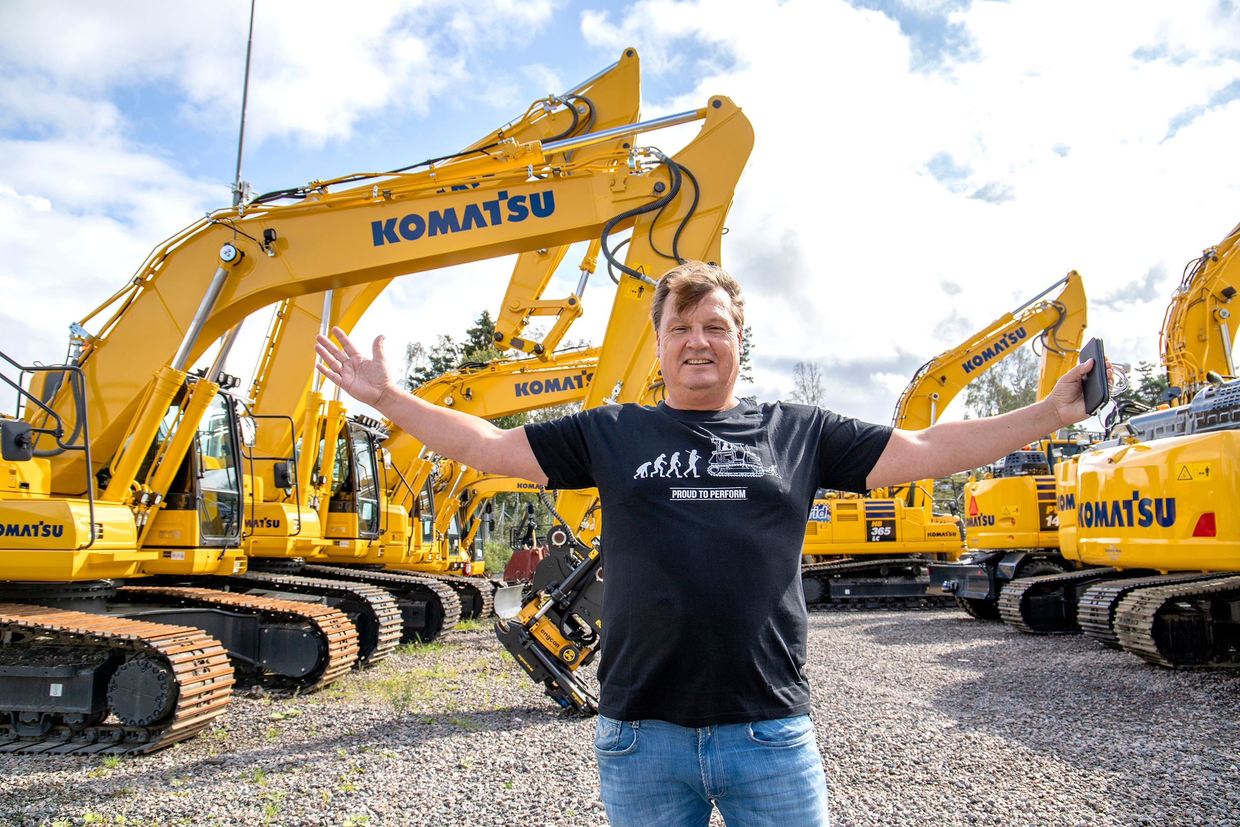 ​Björn Sällström säljer Komatsu i Västsverige