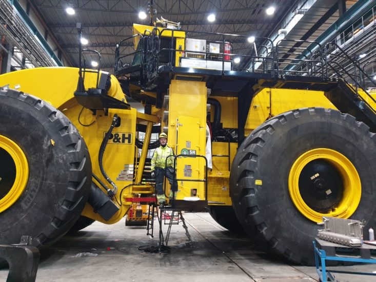 Världens största hjullastare – starkast i gruvan