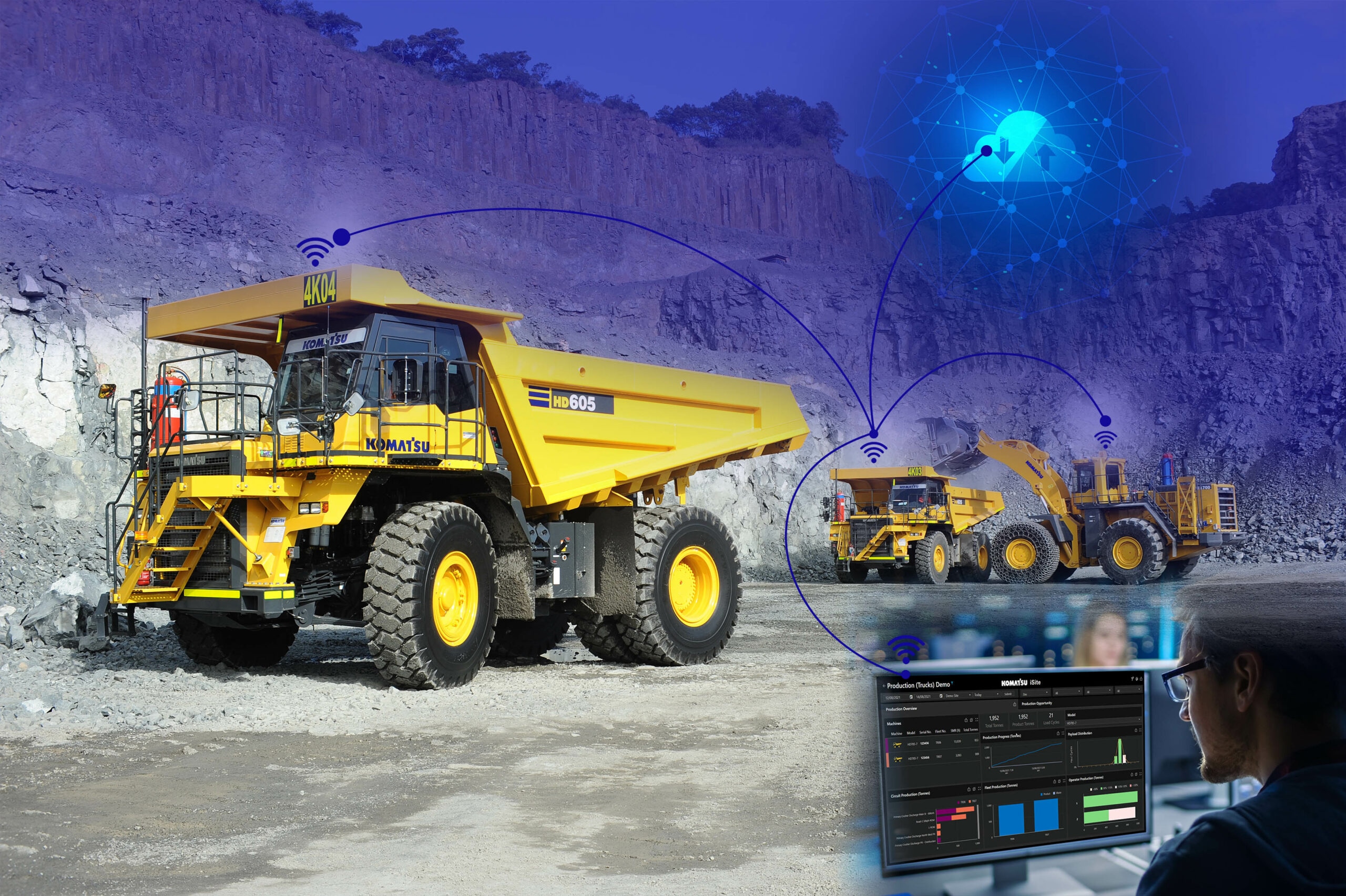 Komatsu presenterar Smart Quarry Site