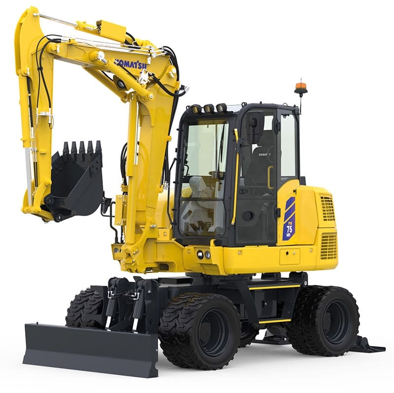 Komatsu lanserar nya PW75MR-5